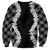 Hawaii Aloha Plumeria Lei Black Palaka Sweatshirt - Polynesian Pride