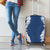 Hawaii Aloha Plumeria Lei Navy Palaka Luggage Cover - Polynesian Pride