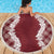 Hawaii Aloha Plumeria Lei Scarlet Palaka Beach Blanket - Polynesian Pride