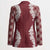 Hawaii Aloha Plumeria Lei Scarlet Palaka Blazer - Polynesian Pride