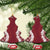 Hawaii Aloha Plumeria Lei Scarlet Palaka Ceramic Ornament - Polynesian Pride