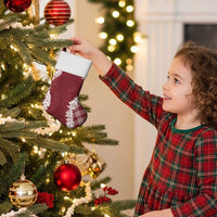 Hawaii Aloha Plumeria Lei Scarlet Palaka Christmas Stocking - Polynesian Pride