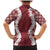 Hawaii Aloha Plumeria Lei Scarlet Palaka Family Matching Mermaid Dress and Hawaiian Shirt - Polynesian Pride