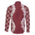 Hawaii Aloha Plumeria Lei Scarlet Palaka Family Matching Off The Shoulder Long Sleeve Dress and Hawaiian Shirt - Polynesian Pride