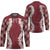 Hawaii Aloha Plumeria Lei Scarlet Palaka Hockey Jersey - Polynesian Pride