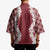 Hawaii Aloha Plumeria Lei Scarlet Palaka Kimono - Polynesian Pride