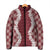 Hawaii Aloha Plumeria Lei Scarlet Palaka Padded Jacket - Polynesian Pride