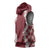 Hawaii Aloha Plumeria Lei Scarlet Palaka Sleeveless Hoodie - Polynesian Pride