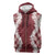 Hawaii Aloha Plumeria Lei Scarlet Palaka Sleeveless Zip Hoodie - Polynesian Pride