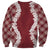 Hawaii Aloha Plumeria Lei Scarlet Palaka Sweatshirt - Polynesian Pride