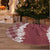 Hawaii Aloha Plumeria Lei Scarlet Palaka Tree Skirt - Polynesian Pride