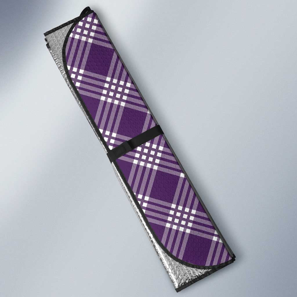 Hawaii Aloha Plumeria Lei Violet Palaka Auto Sun Shade - Polynesian Pride