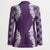 Hawaii Aloha Plumeria Lei Violet Palaka Blazer - Polynesian Pride