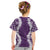 Hawaii Aloha Plumeria Lei Violet Palaka Kid T Shirt - Polynesian Pride