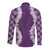 Hawaii Aloha Plumeria Lei Violet Palaka Long Sleeve Button Shirt - Polynesian Pride