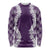 Hawaii Aloha Plumeria Lei Violet Palaka Long Sleeve Shirt - Polynesian Pride