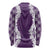 Hawaii Aloha Plumeria Lei Violet Palaka Long Sleeve Shirt - Polynesian Pride