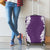 Hawaii Aloha Plumeria Lei Violet Palaka Luggage Cover - Polynesian Pride
