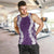 Hawaii Aloha Plumeria Lei Violet Palaka Men Tank Top - Polynesian Pride