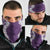 Hawaii Aloha Plumeria Lei Violet Palaka Neck Gaiter - Polynesian Pride