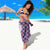 Hawaii Aloha Plumeria Lei Violet Palaka Sarong - Polynesian Pride