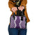 Hawaii Aloha Plumeria Lei Violet Palaka Shoulder Handbag - Polynesian Pride