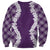 Hawaii Aloha Plumeria Lei Violet Palaka Sweatshirt - Polynesian Pride