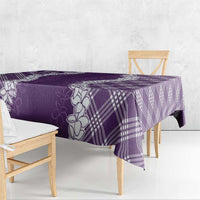 Hawaii Aloha Plumeria Lei Violet Palaka Tablecloth - Polynesian Pride