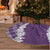 Hawaii Aloha Plumeria Lei Violet Palaka Tree Skirt - Polynesian Pride