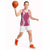Hawaii Aloha Plumeria Lei Fuschia Palaka Basketball Jersey - Polynesian Pride