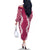 Hawaii Aloha Plumeria Lei Fuschia Palaka Family Matching Off The Shoulder Long Sleeve Dress and Hawaiian Shirt - Polynesian Pride