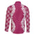 Hawaii Aloha Plumeria Lei Fuschia Palaka Family Matching Short Sleeve Bodycon Dress and Hawaiian Shirt - Polynesian Pride