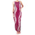 Hawaii Aloha Plumeria Lei Fuschia Palaka Family Matching Tank Maxi Dress and Hawaiian Shirt - Polynesian Pride