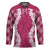 Hawaii Aloha Plumeria Lei Fuschia Palaka Hockey Jersey - Polynesian Pride