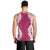 Hawaii Aloha Plumeria Lei Fuschia Palaka Men Tank Top - Polynesian Pride