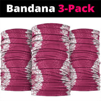 Hawaii Aloha Plumeria Lei Fuschia Palaka Neck Gaiter - Polynesian Pride