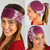 Hawaii Aloha Plumeria Lei Fuschia Palaka Neck Gaiter - Polynesian Pride