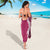 Hawaii Aloha Plumeria Lei Fuschia Palaka Sarong - Polynesian Pride