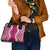 Hawaii Aloha Plumeria Lei Fuschia Palaka Shoulder Handbag - Polynesian Pride