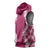 Hawaii Aloha Plumeria Lei Fuschia Palaka Sleeveless Hoodie - Polynesian Pride