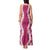 Hawaii Aloha Plumeria Lei Fuschia Palaka Tank Maxi Dress - Polynesian Pride