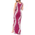 Hawaii Aloha Plumeria Lei Fuschia Palaka Tank Maxi Dress - Polynesian Pride