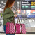 Hawaii Aloha Plumeria Lei Fuschia Palaka Travel Bag - Polynesian Pride