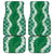 Hawaii Aloha Plumeria Lei Green Palaka Car Mats - Polynesian Pride