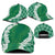 Hawaii Aloha Plumeria Lei Green Palaka Classic Cap - Polynesian Pride