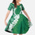 Hawaii Aloha Plumeria Lei Green Palaka Family Matching Mermaid Dress and Hawaiian Shirt - Polynesian Pride