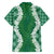 Hawaii Aloha Plumeria Lei Green Palaka Family Matching Puletasi and Hawaiian Shirt - Polynesian Pride