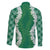 Hawaii Aloha Plumeria Lei Green Palaka Family Matching Puletasi and Hawaiian Shirt - Polynesian Pride
