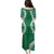 Hawaii Aloha Plumeria Lei Green Palaka Family Matching Puletasi and Hawaiian Shirt - Polynesian Pride