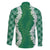 Hawaii Aloha Plumeria Lei Green Palaka Family Matching Short Sleeve Bodycon Dress and Hawaiian Shirt - Polynesian Pride